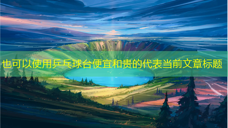 乒乓球台便宜和贵的
